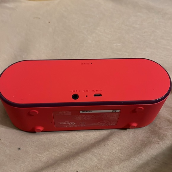 SONY Speaker BOTH SRSX2 Ultra-Portable NFC Bluetooth Wireless Red white - Picture 6 of 11